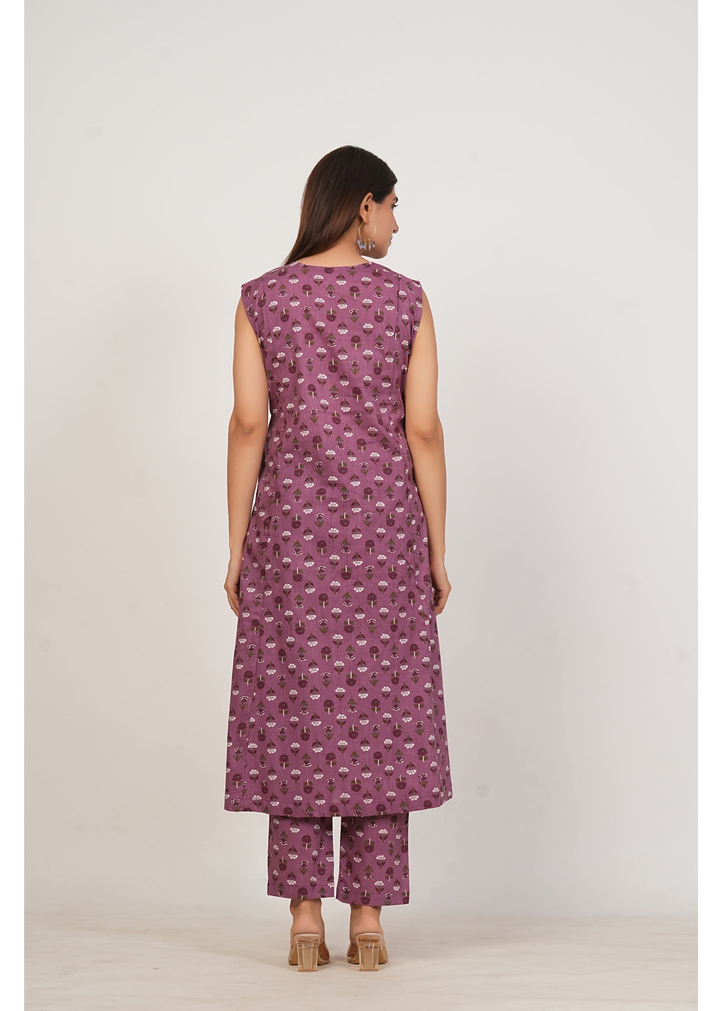 Turkish Rose Pure Cotton Kurti Pant Set