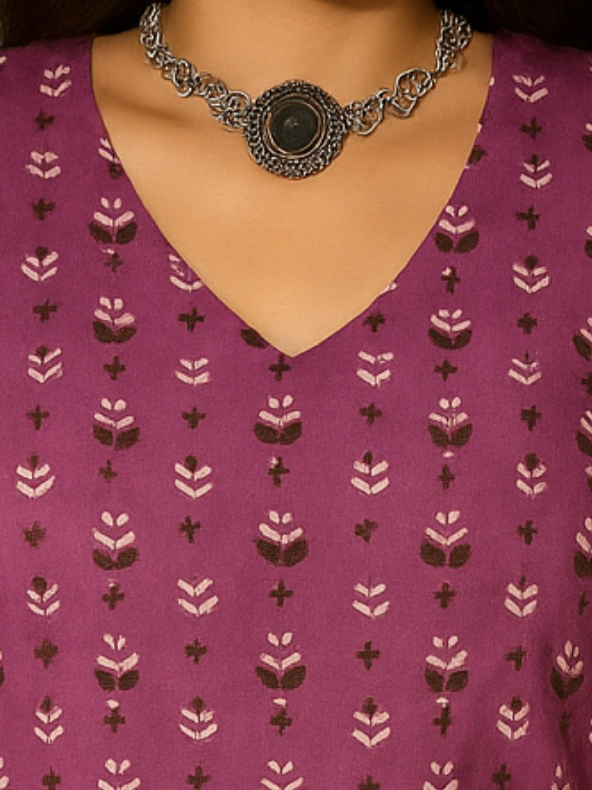 Turkish Rose Full Sleeves Short Kurti