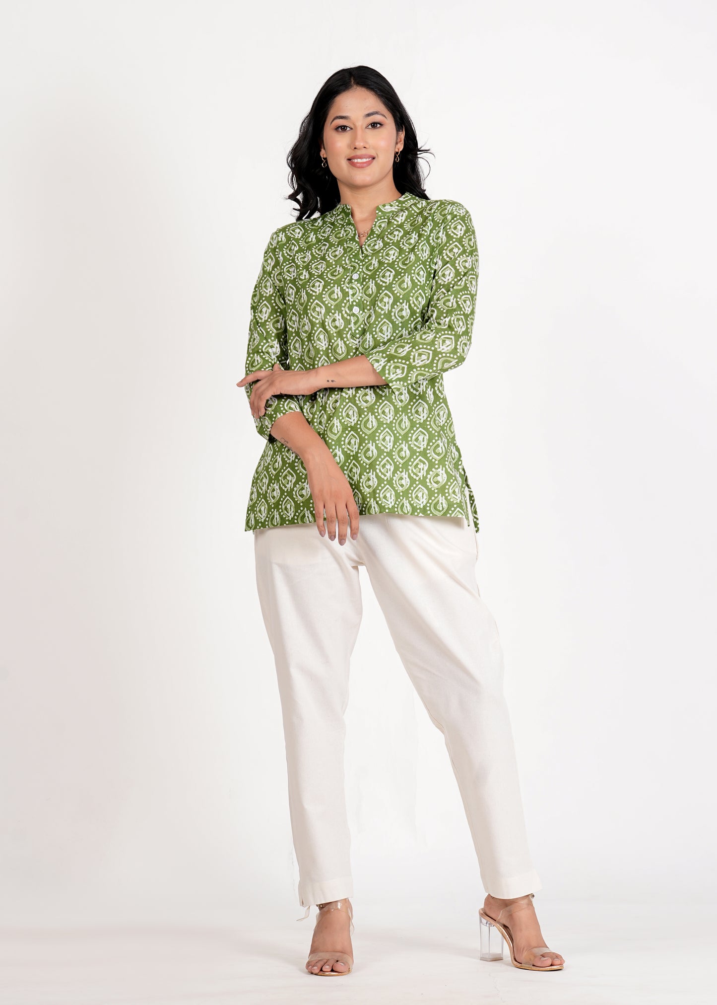 Chelsea Cucumber Short Straight Cotton Kurta