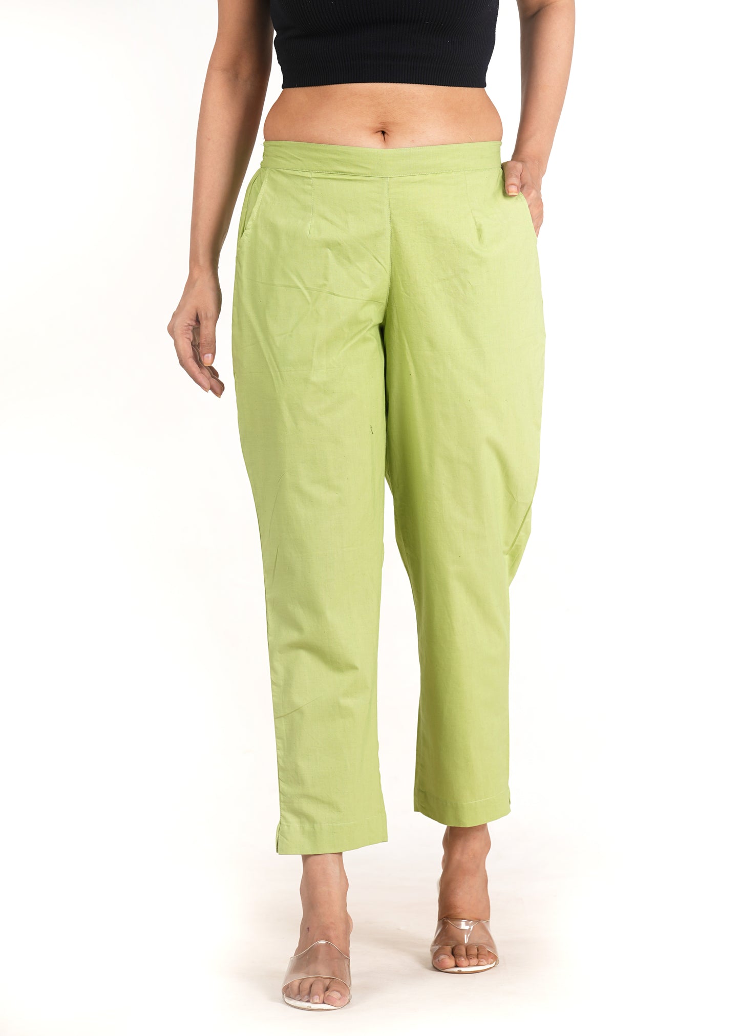 Pale Olive Cotton Pant