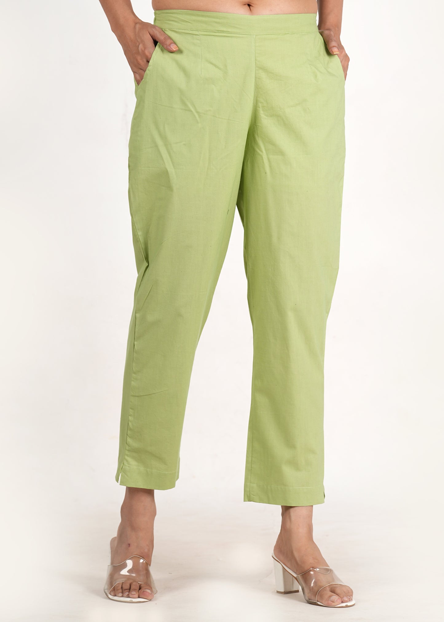 Pale Olive Cotton Pant