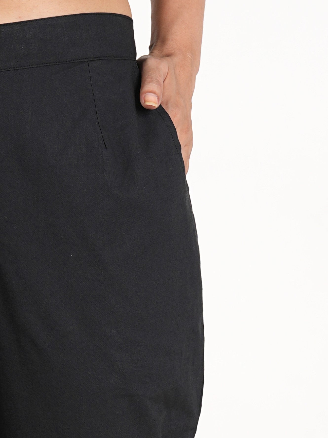 Black Cotton Pant