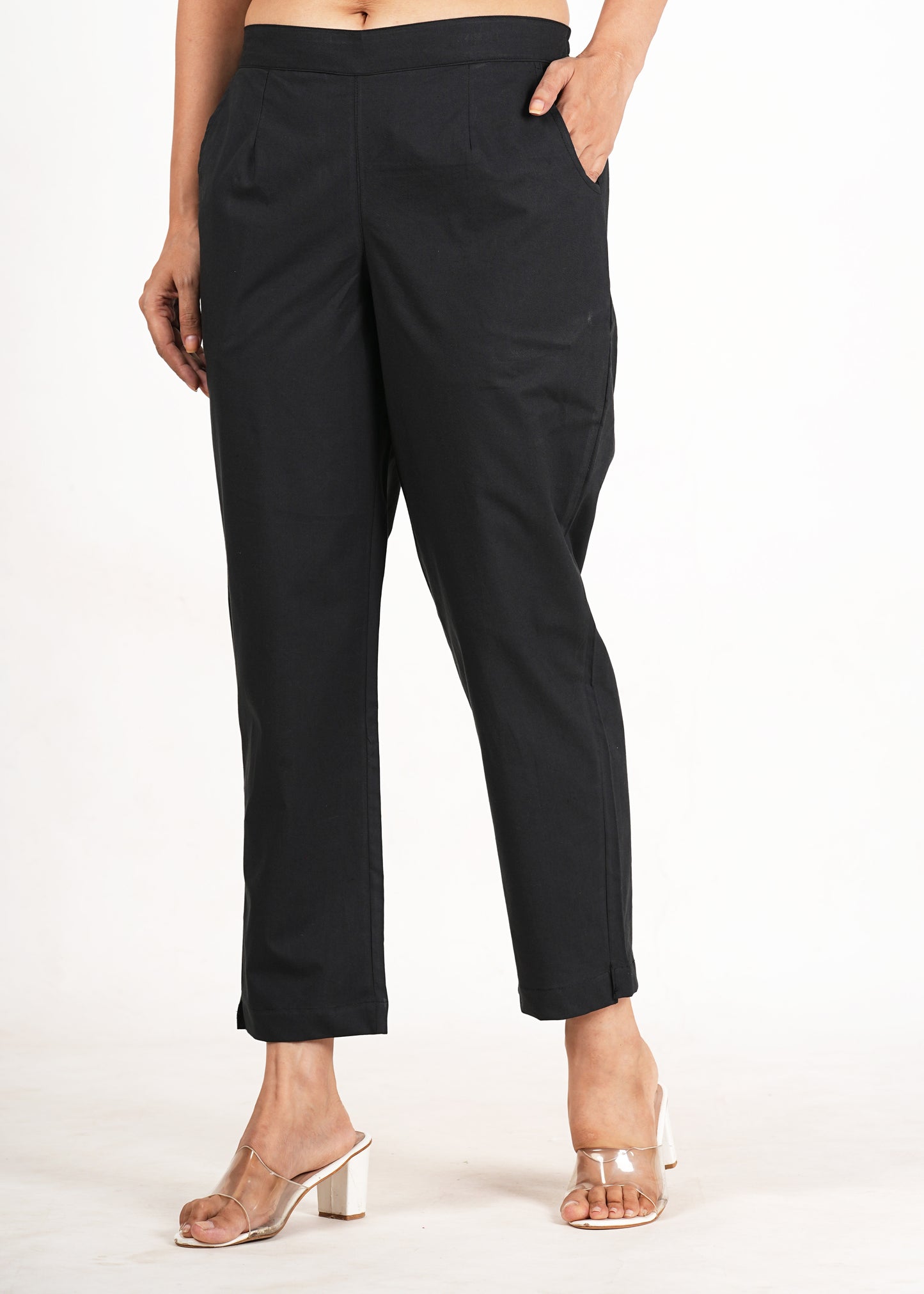 Black Cotton Pant