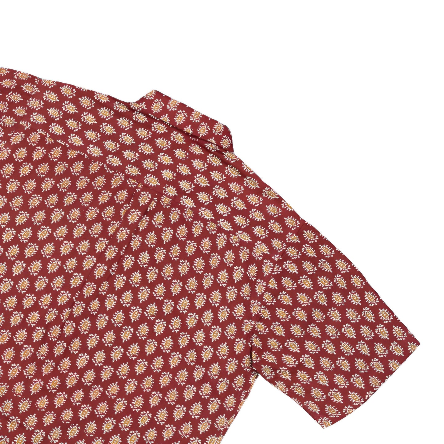 Maroon Cotton Printed Shirt