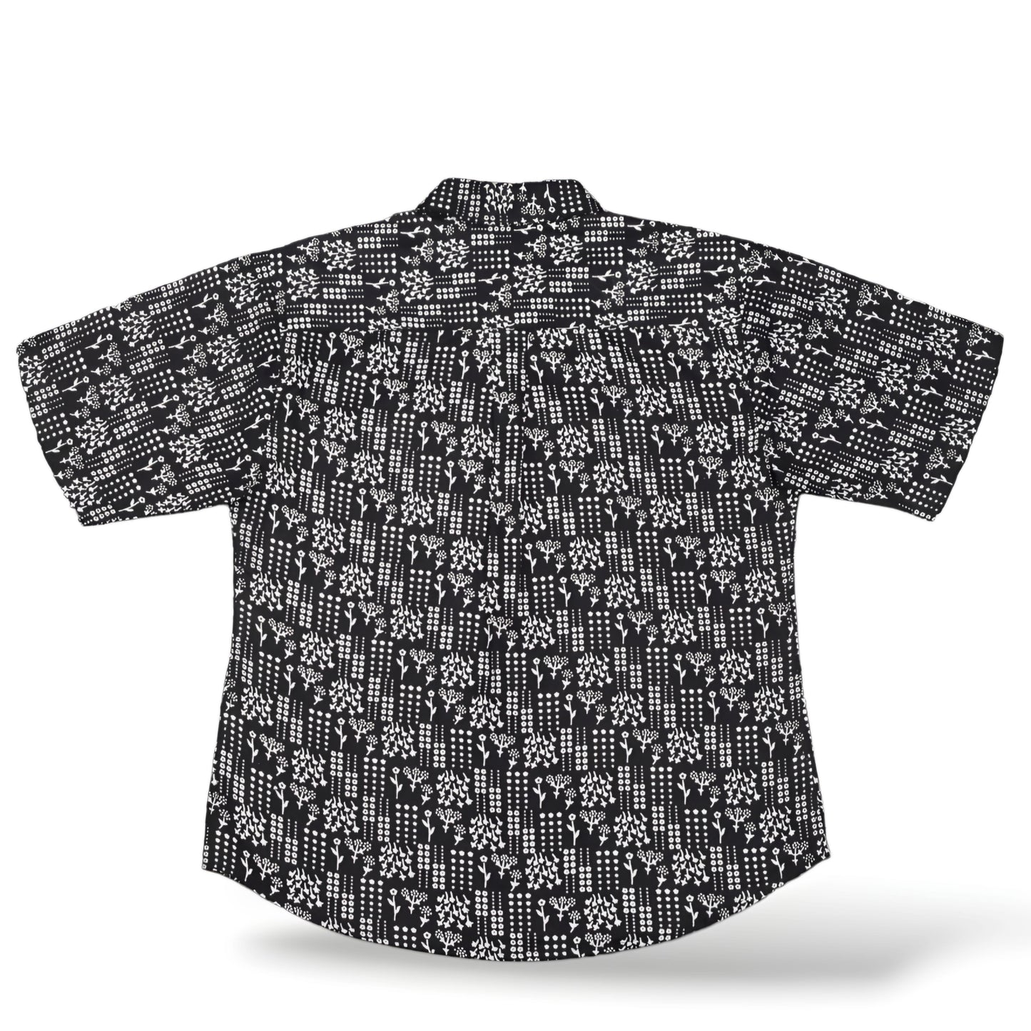 Black Cotton Printed Shirt