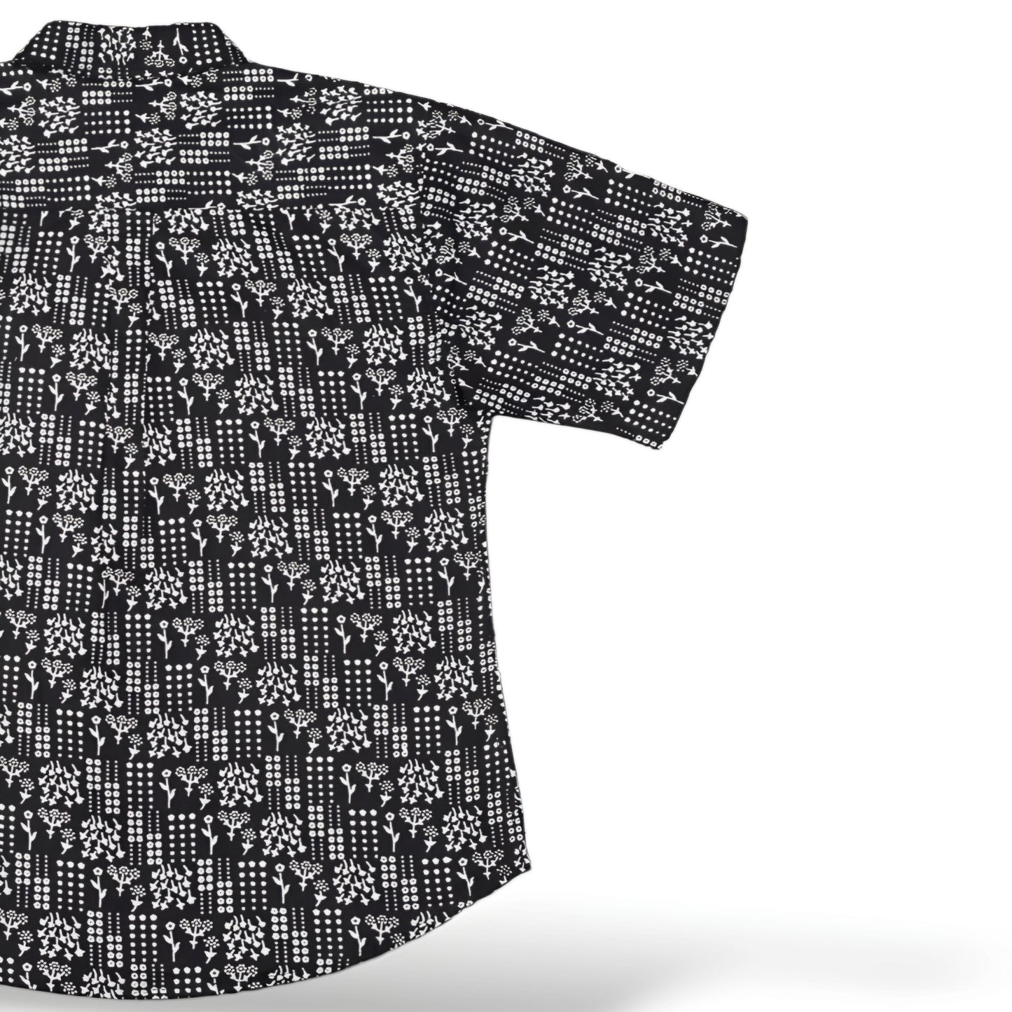 Black Cotton Printed Shirt