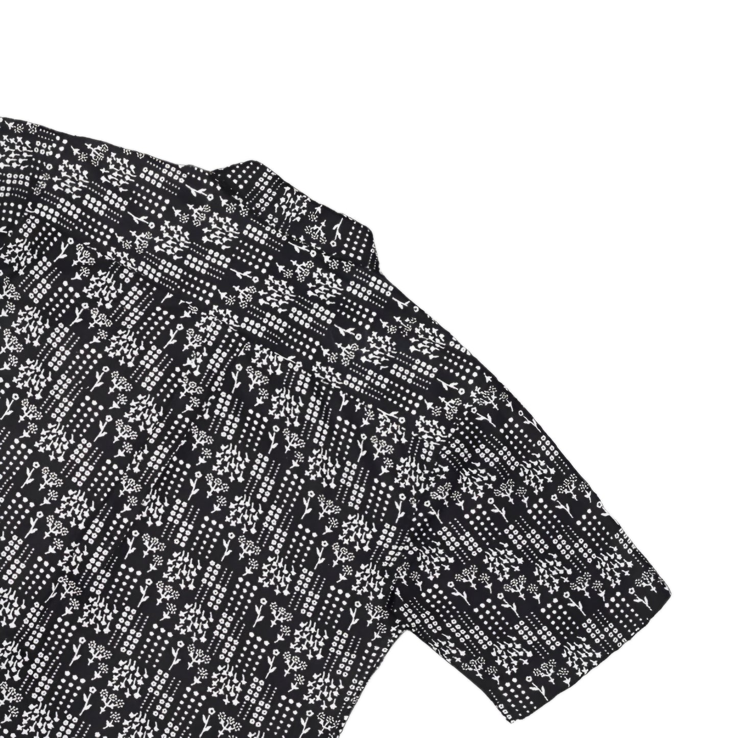 Black Cotton Printed Shirt