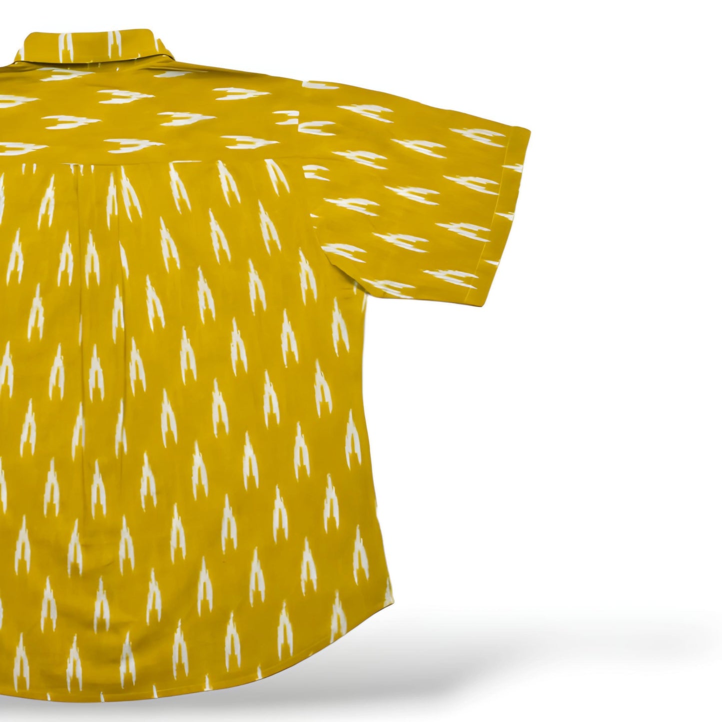 Yellow Cotton Printed Shirt